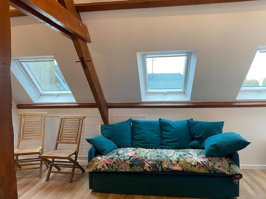 Maison Du Cap Lihou, Duplex Au 1Er Et 2Eme Etage Mansarde, Quartier Historique, Granville Esterno foto